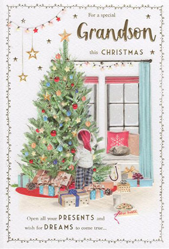 Picture of SPECIAL GRANDSON CHRISTMAS CARD